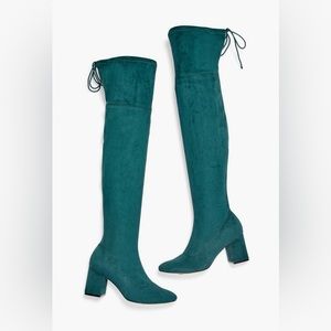 JustFab sz 12 knee high suede boots
